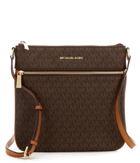 michael kors brown bedford crossbody|Michael Kors bedford flat crossbody.